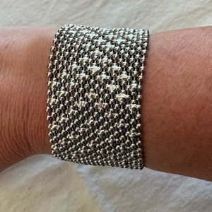 Sergio Gutierrez Liquid Metal Wide Bracelet Arrow Design